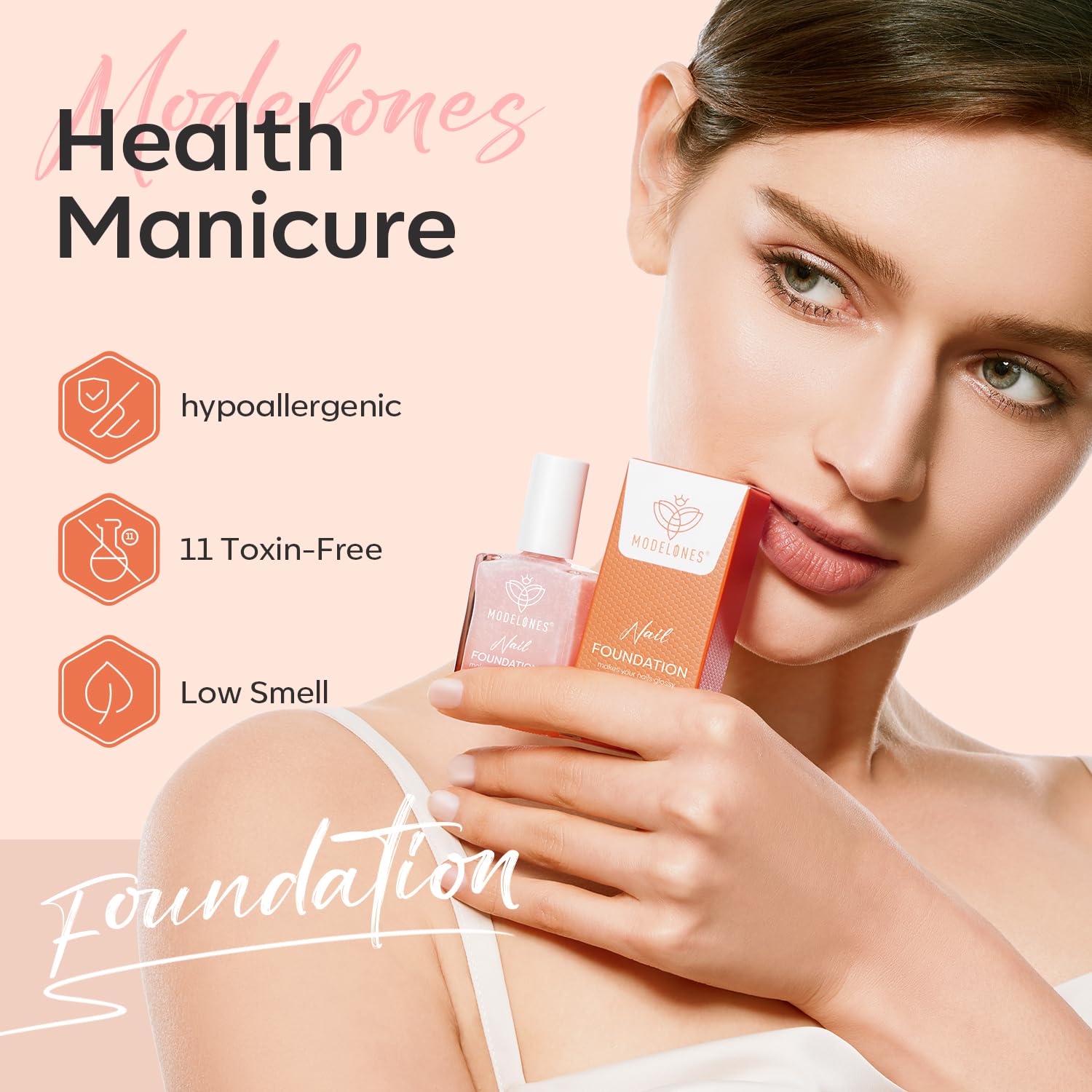 Foto 8 pulgar | Fortalecedor De Uñas Modelones Rosa Iridiscente 15 Ml Para Mujer - Venta Internacional.