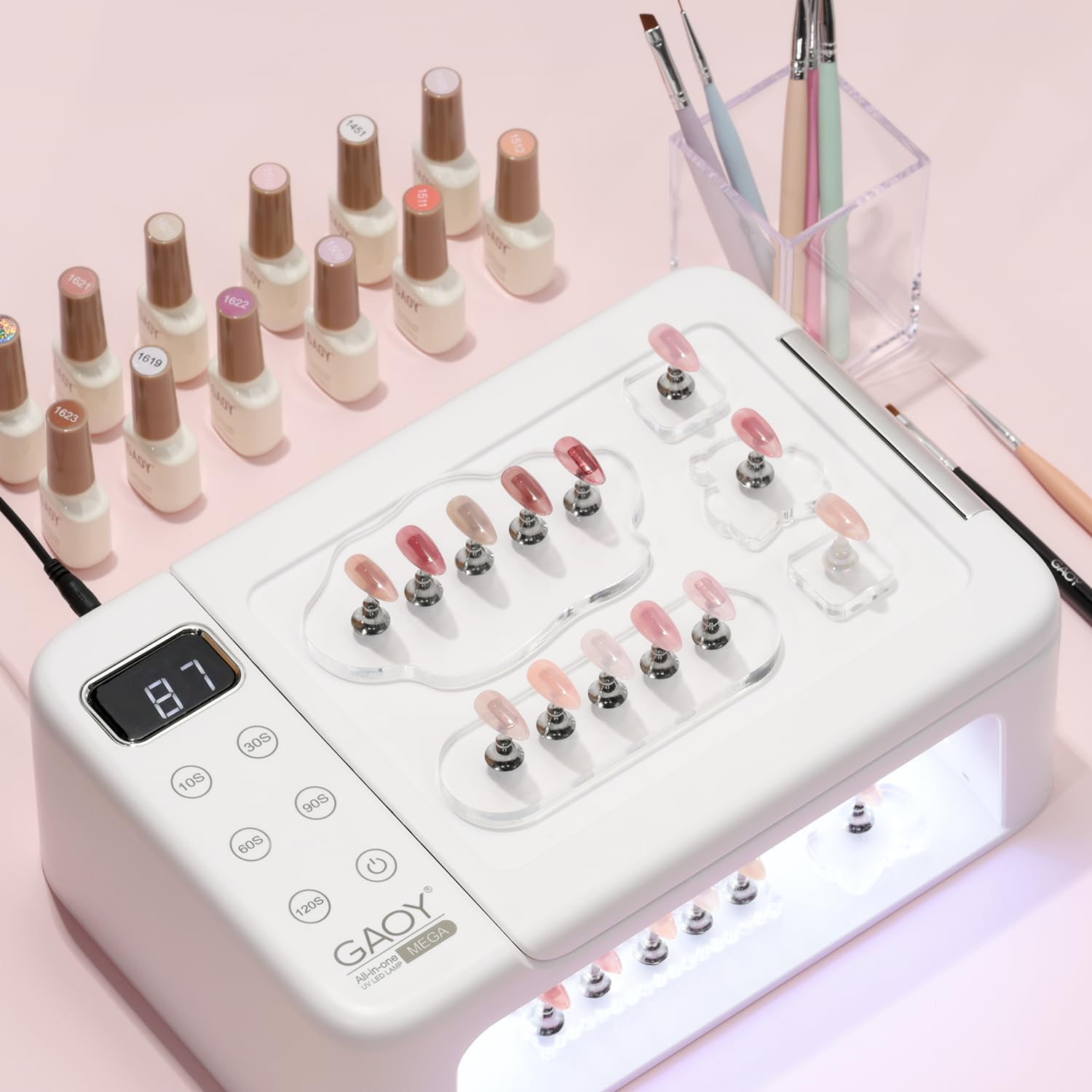 Foto 7 pulgar | Lámpara Para Curar Uñas Gaoy Professional Mega Uv Led Light Salon - Venta Internacional.