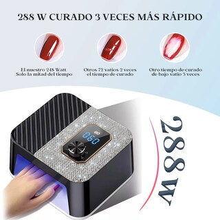 Foto 2 | Lámpara De Uñas 288w Lámpara Uv Eo Safe Imports Esi-19926 Negro