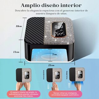 Foto 3 | Lámpara De Uñas 288w Lámpara Uv Eo Safe Imports Esi-19926 Negro