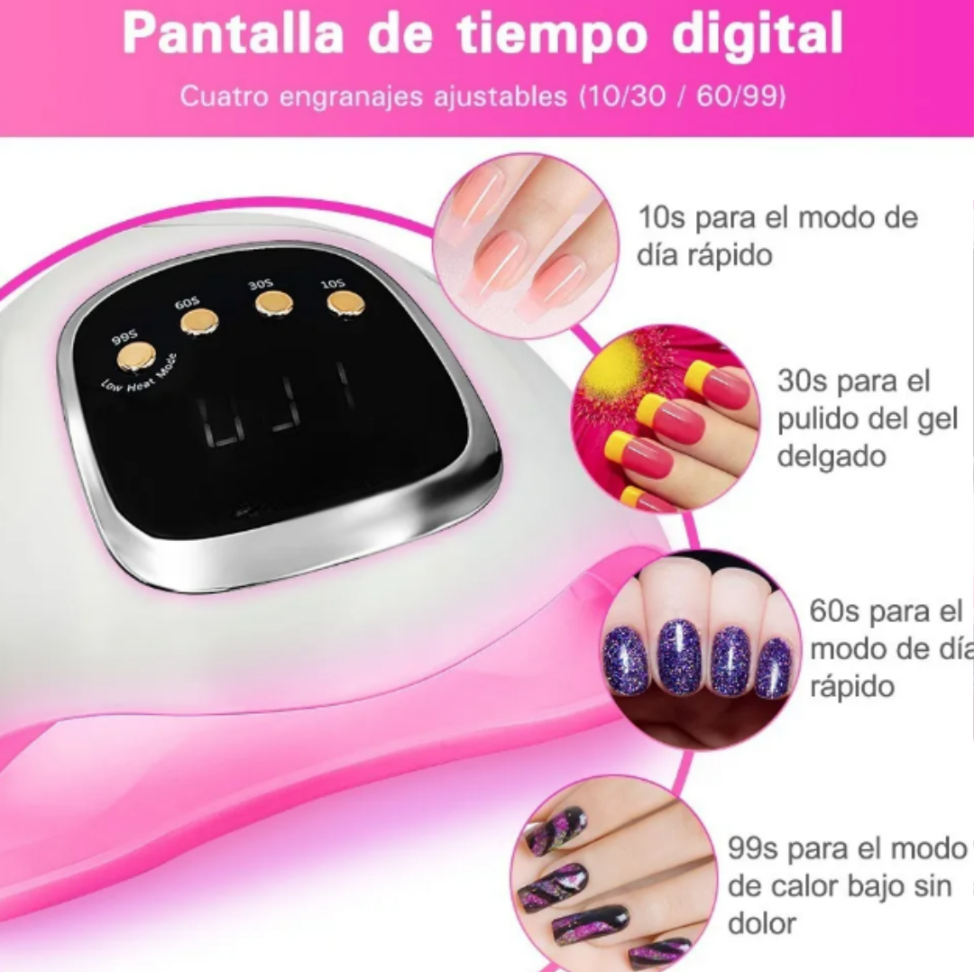Foto 4 pulgar | Xtellar Lámpara Uv Profesional Para Uñas 280w  Secador De Uñas Premium 66led Para Obtener Resultados De Salón