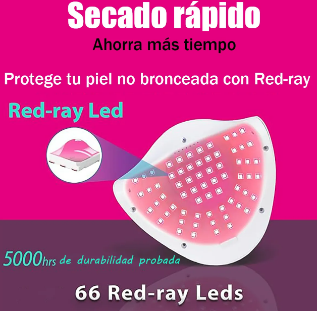 Foto 5 pulgar | Xtellar Lámpara Uv Profesional Para Uñas 280w  Secador De Uñas Premium 66led Para Obtener Resultados De Salón
