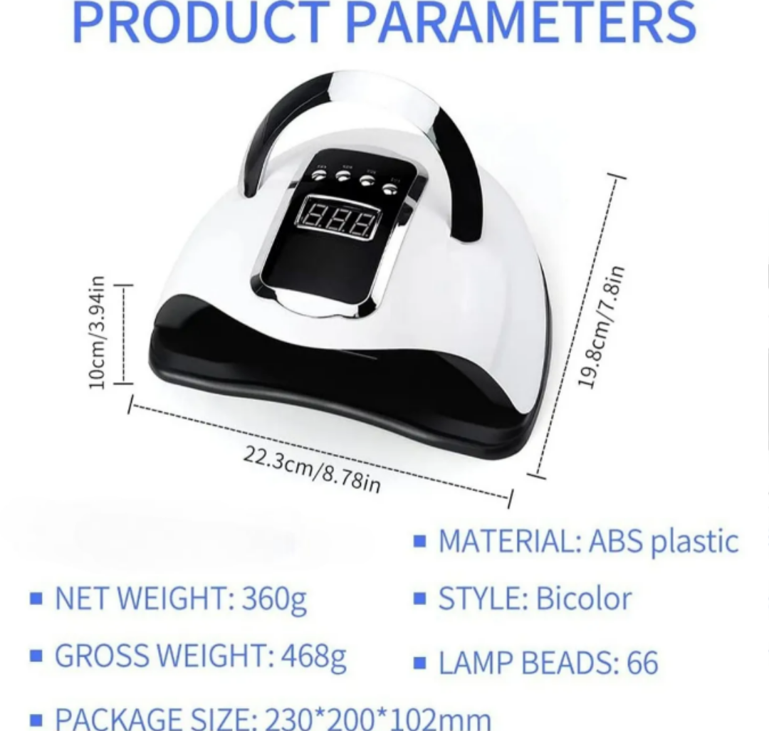 Foto 3 pulgar | Kit De Secado De Uñas Profesional Xtellar De 280w - Lámpara Uv Con 66 Led E Incluye Guantes Y Exfoliantes