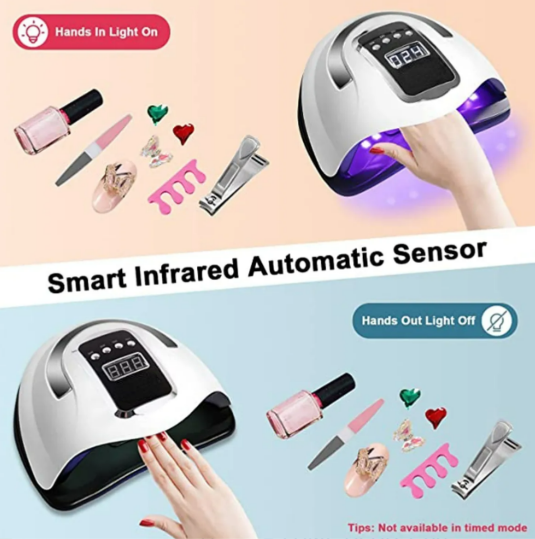 Foto 4 pulgar | Kit De Secado De Uñas Profesional Xtellar De 280w - Lámpara Uv Con 66 Led E Incluye Guantes Y Exfoliantes