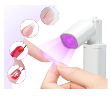 Foto 4 | Mini Portátil Lámpara Uv Led Recargable Para Uñas Blanco