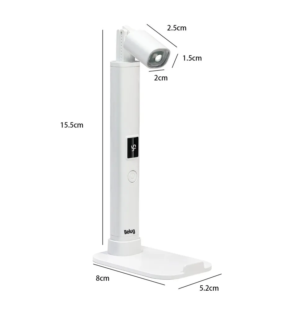 Foto 6 pulgar | Mini Portátil Lámpara Uv Led Recargable Para Uñas Blanco