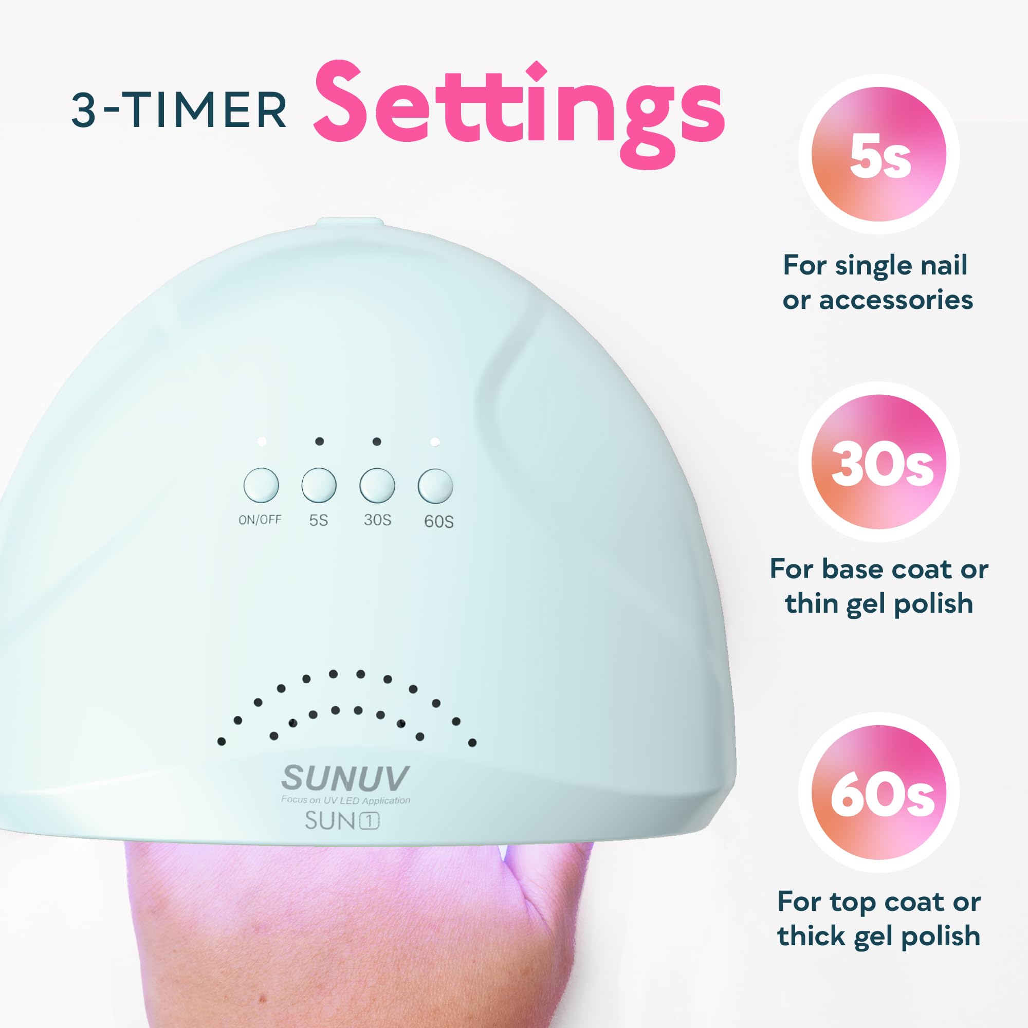 Foto 4 pulgar | Secador De Uñas Sunuv Sunone Blue Uv Led Led Para Esmalte En Gel - Venta Internacional.
