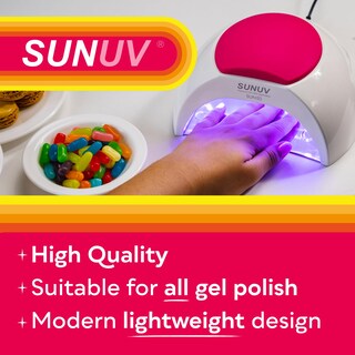 Foto 2 | Lámpara De Uñas Uv Sunuv Sun2c De 48 W Con 4 Ajustes De Temporizador Color Rosa - Venta Internacional.