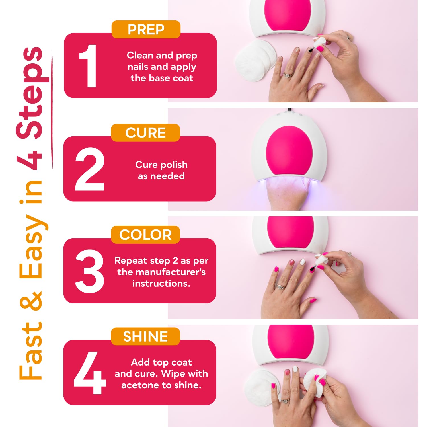Foto 6 pulgar | Lámpara De Uñas Uv Sunuv Sun2c De 48 W Con 4 Ajustes De Temporizador  Color Rosa - Venta Internacional.