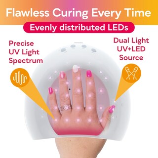 Foto 7 | Lámpara De Uñas Uv Sunuv Sun2c De 48 W Con 4 Ajustes De Temporizador Color Rosa - Venta Internacional.