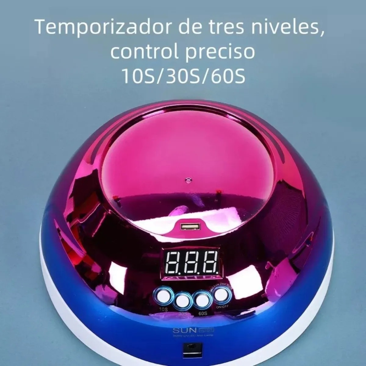 Foto 2 | Lampara Para Uñas- Manicure Secado Rapido Sun Yc-57c 268 W Tornasol