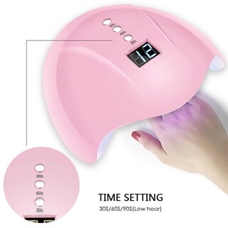 Foto 4 | Lámpara De Uñas Led Genérica Pink Intelligent De Secado Rápido - Venta Internacional.
