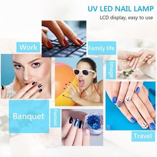 Foto 2 | Lámpara De Uñas Lcd Plegable 24 W Secador De Esmalte De Uñas Con Temporizador De 30 Segundos - Venta Internacional.