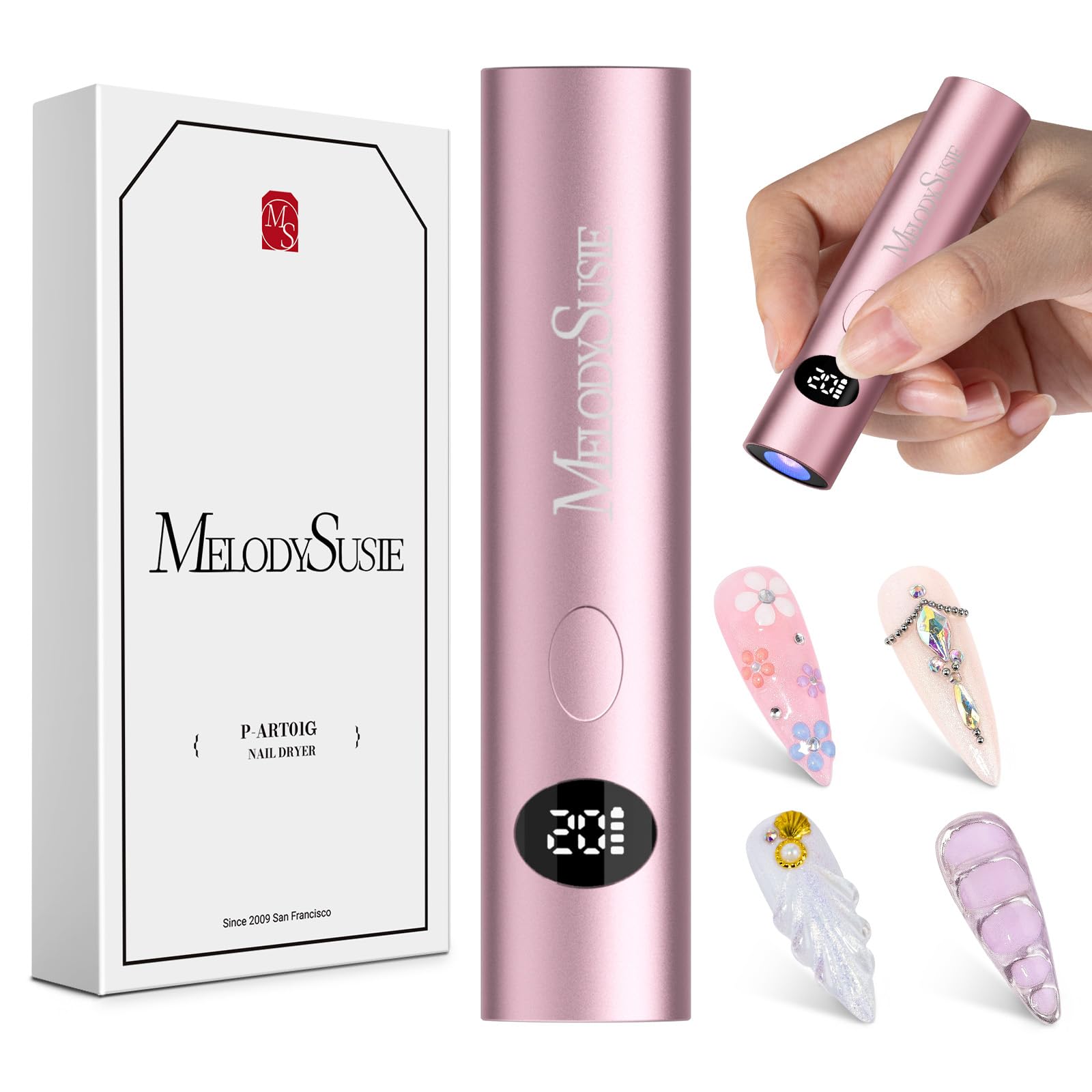 Foto 1 | Luz Uv Para Uñas De Gel Melodysusie Art01g Recargable - Venta Internacional.