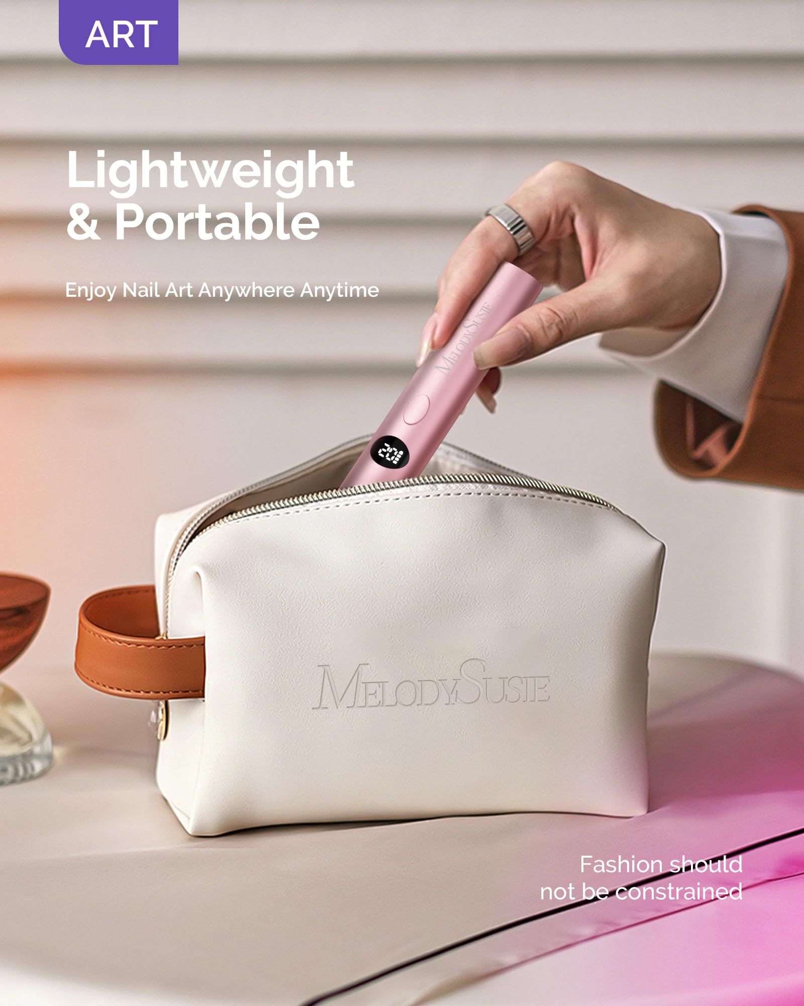 Foto 6 pulgar | Luz Uv Para Uñas De Gel Melodysusie Art01g Recargable - Venta Internacional.