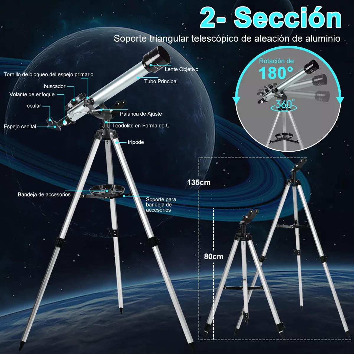 Foto 3 | Telescopio Eo Safe Imports Esi12872 con Accesorios