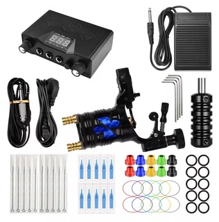 Foto 1 | Kit De Máquina De Tatuaje Profesional, Fuente De Alimentación Negro