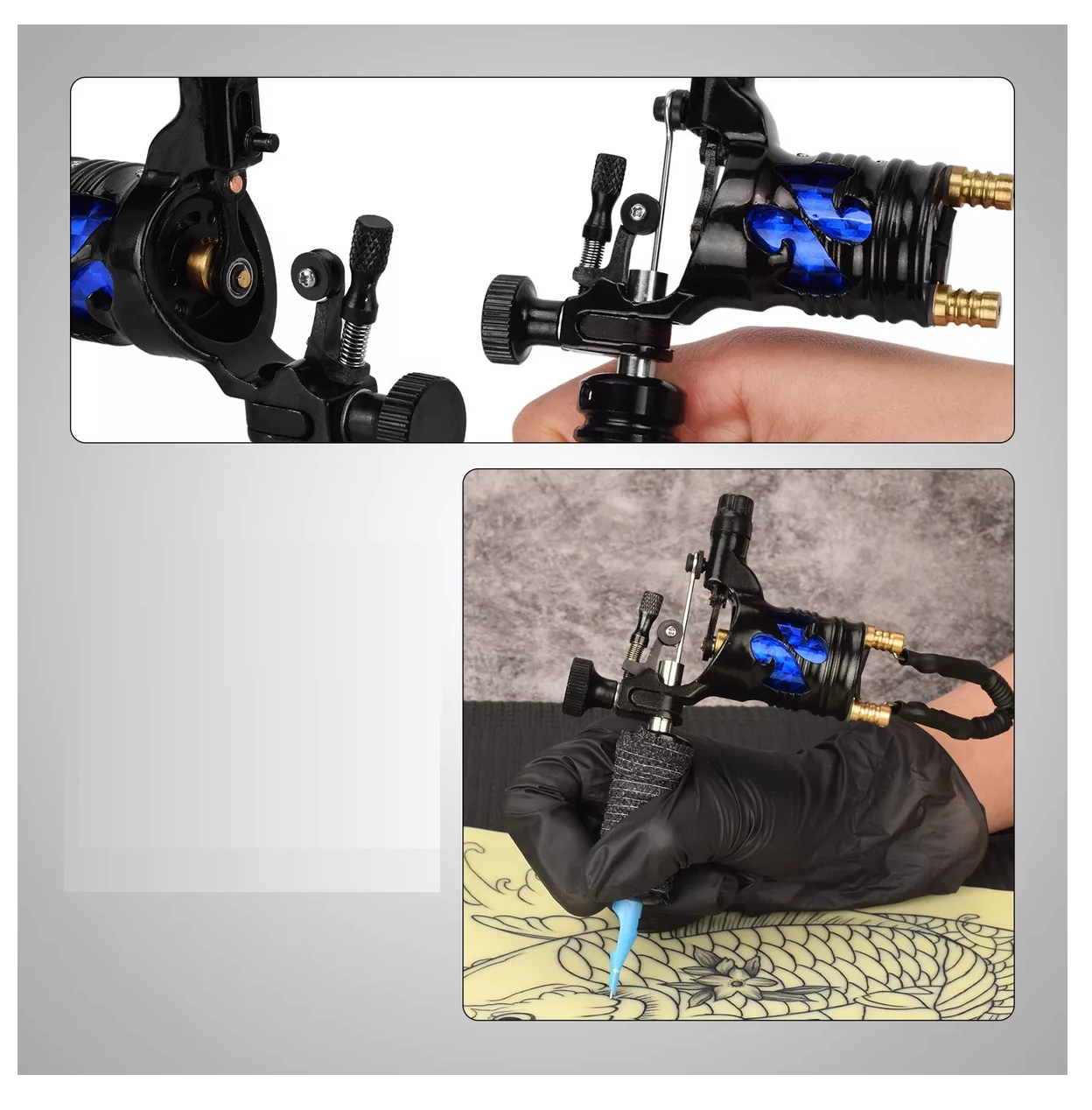 Foto 3 pulgar | Kit De Máquina De Tatuaje Profesional, Fuente De Alimentación Negro