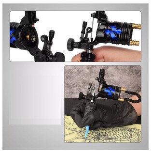 Foto 2 | Kit De Máquina De Tatuaje Profesional, Fuente De Alimentación Negro