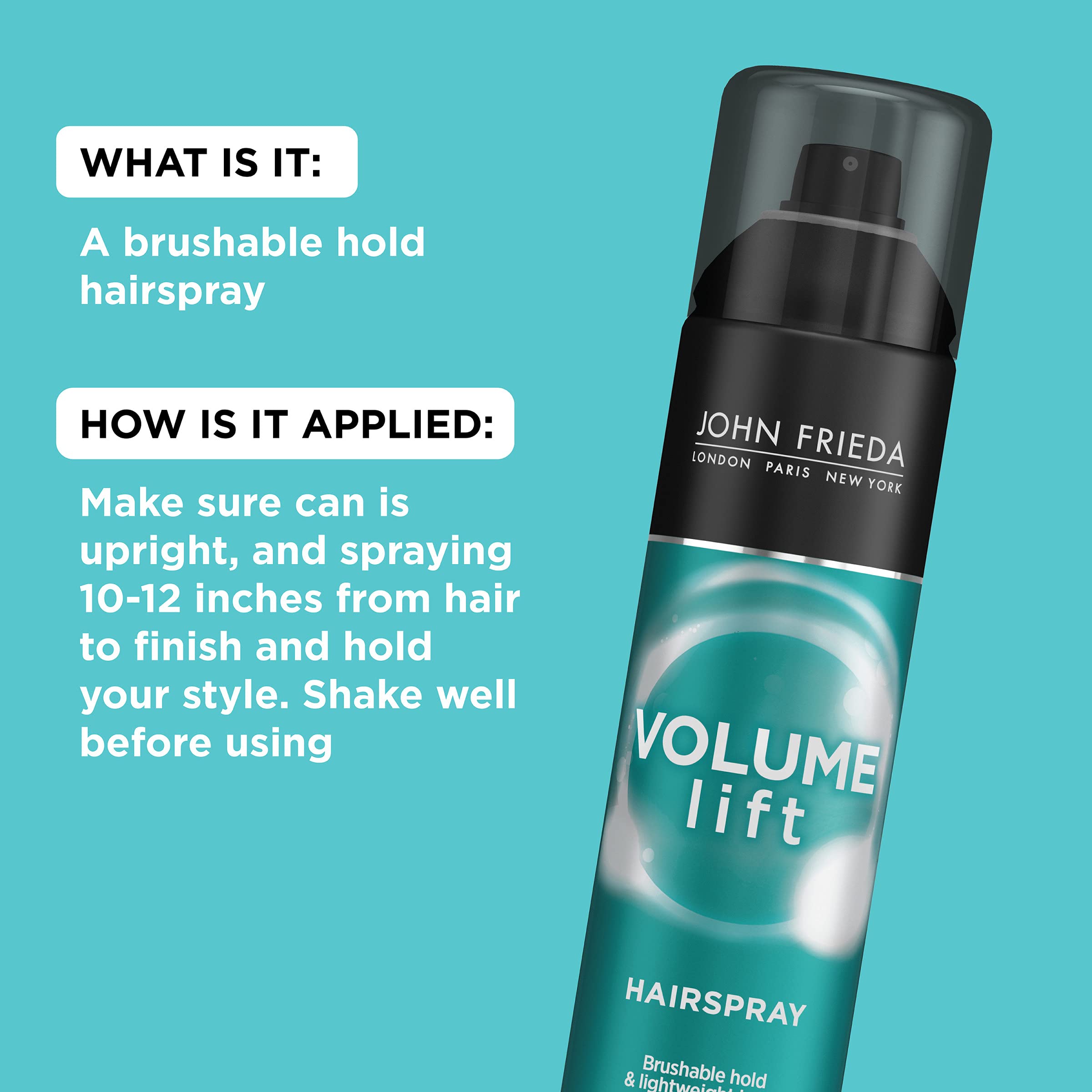 Foto 5 pulgar | Laca John Frieda Volume Lift Voluminizadora 300 Ml Tratada con Color para El Cabello  - Venta Internacional