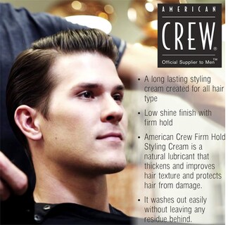 Foto 3 | Crema para Peinar American Crew Firm Hold Low Shine 100 Ml - Venta Internacional