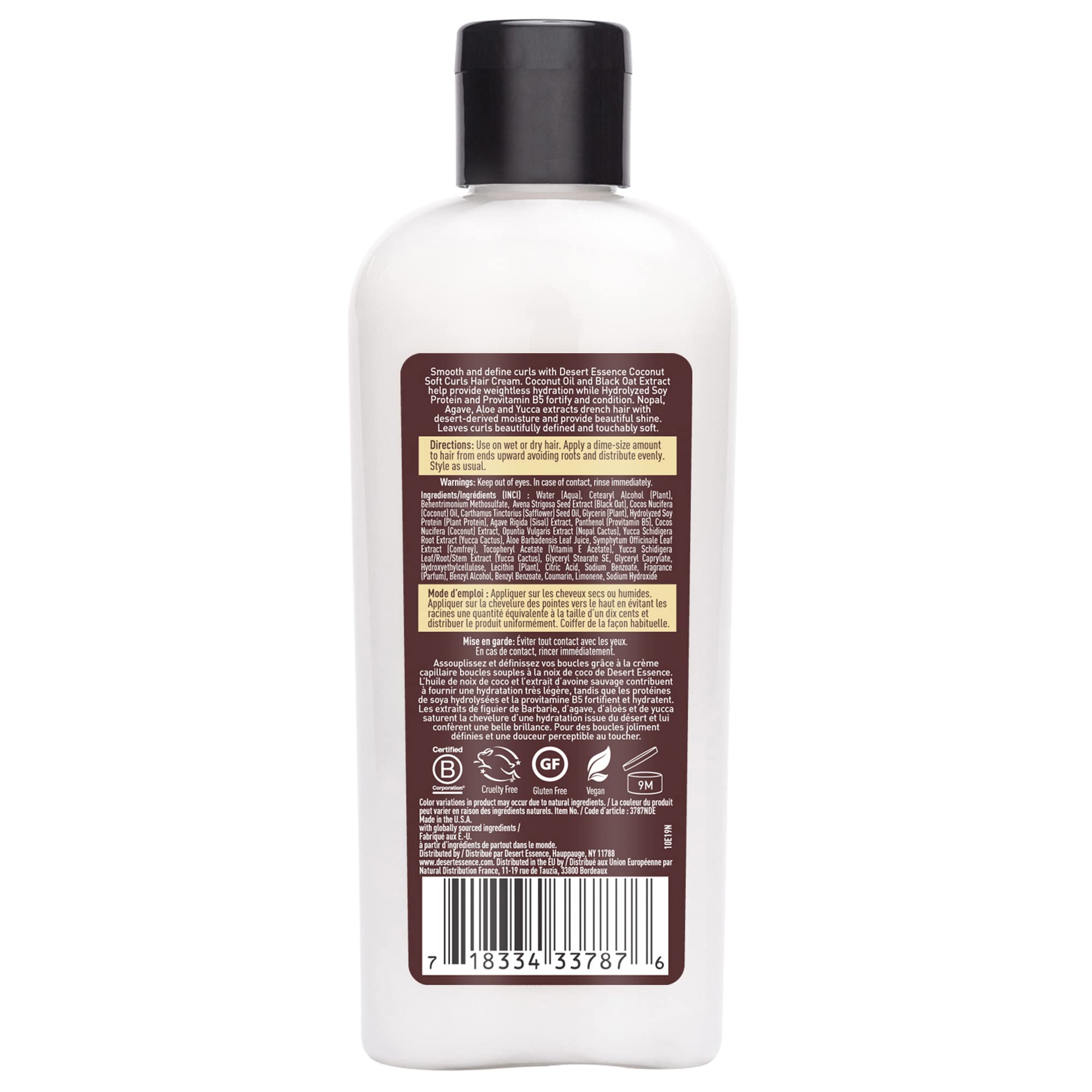 Foto 3 | Crema para El Cabello Desert Essence Coconut Soft Curls 190 Ml Vegana - Venta Internacional