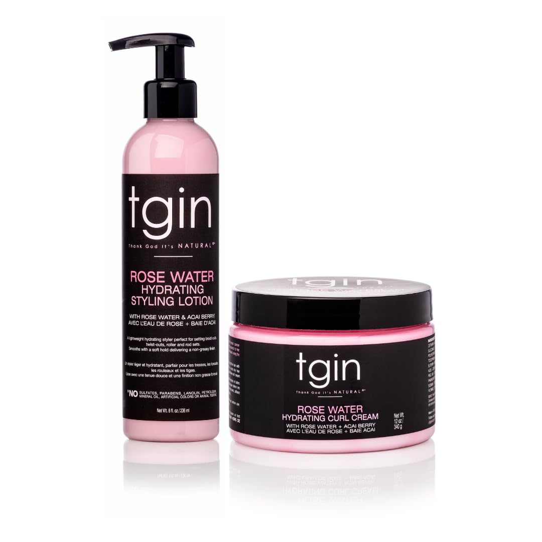 Foto 2 pulgar | Crema Rizada con Agua de Rosas y Loción para Peinar 240 ml - Venta Internacional