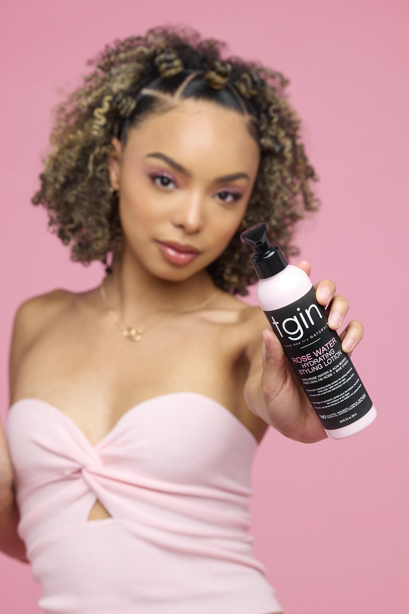 Foto 7 pulgar | Crema Rizada con Agua de Rosas y Loción para Peinar 240 ml - Venta Internacional
