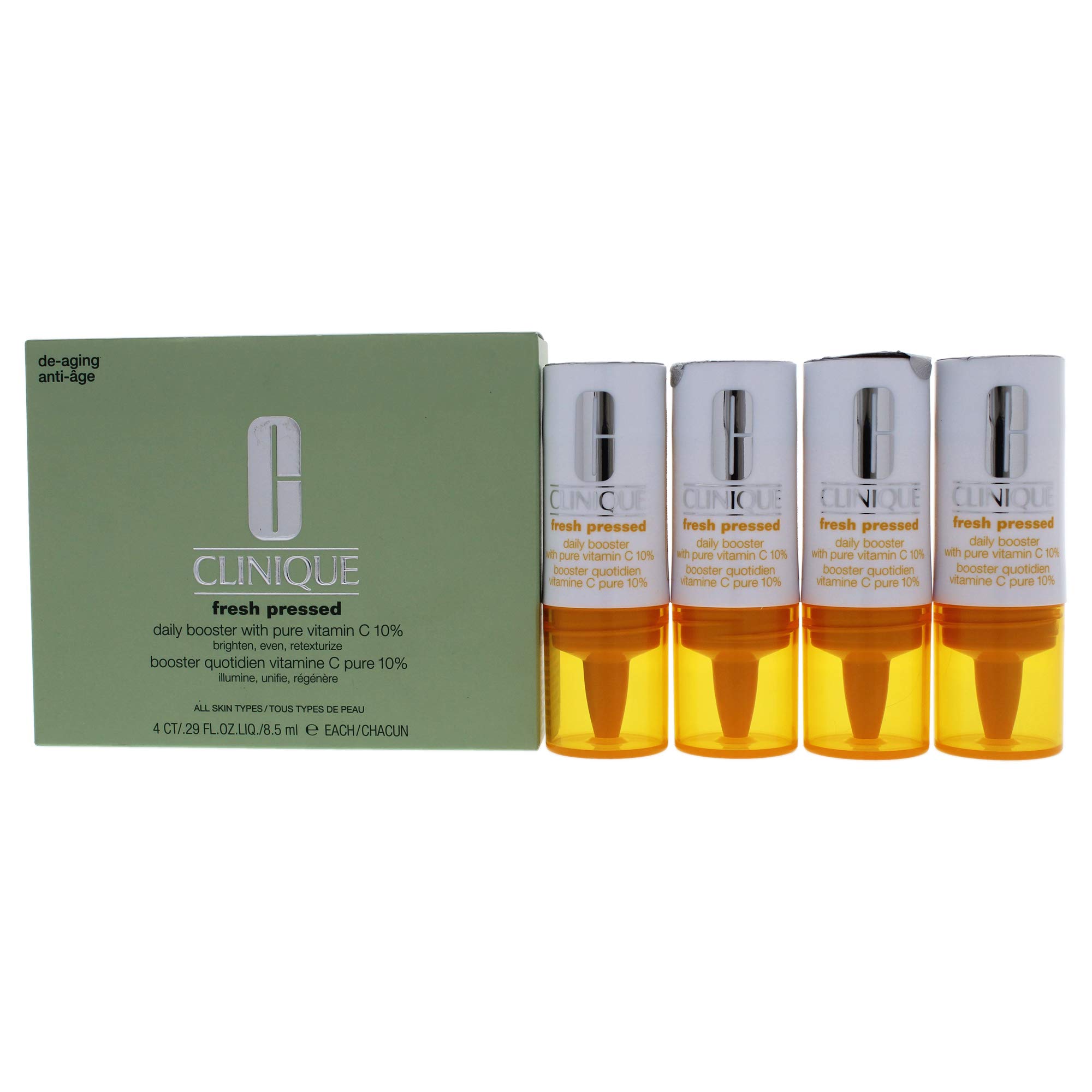 Foto 2 pulgar | Vitamina C Booster Clinique Fresh Pressed 8.5 Ml paquete de 4 - Venta Internacional