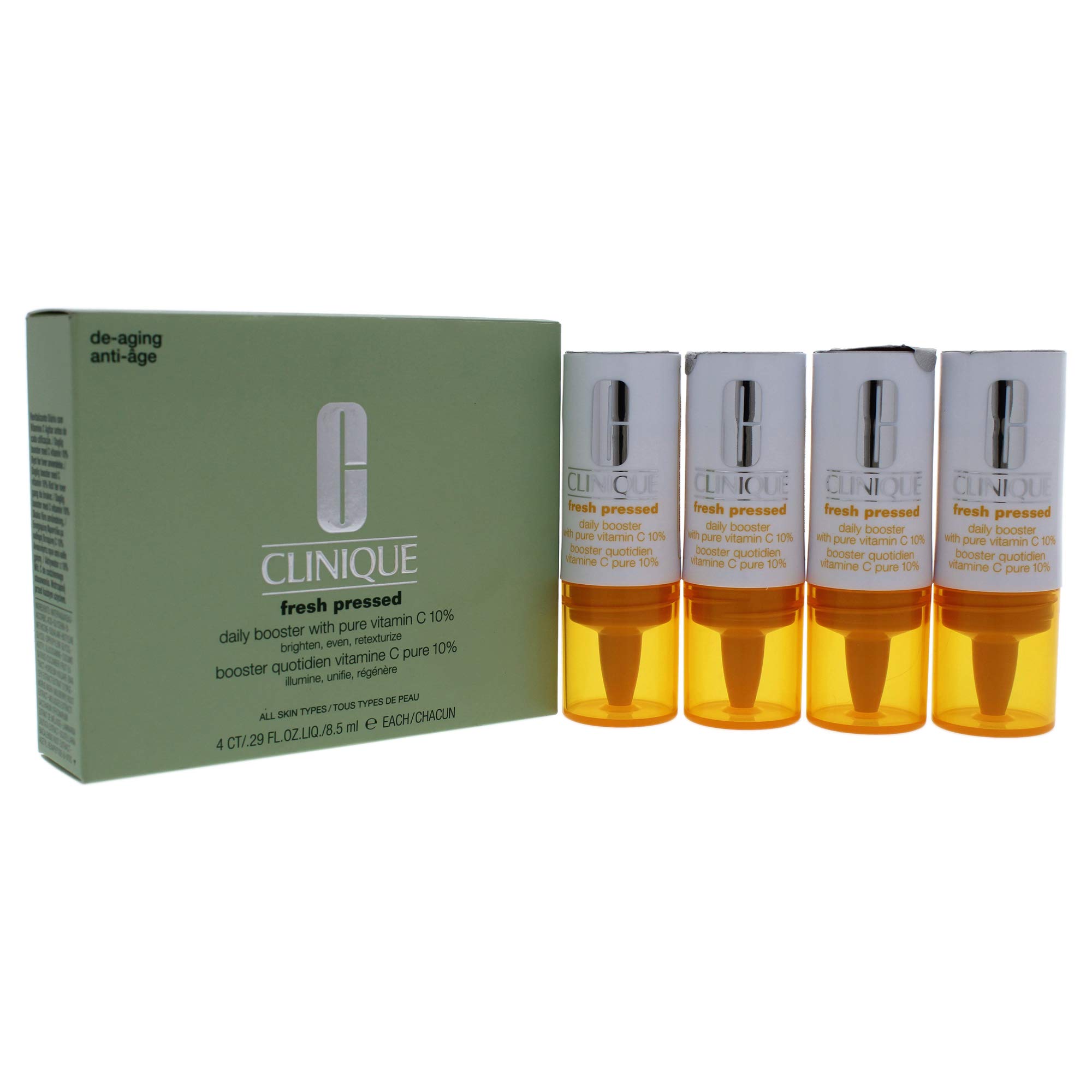 Foto 4 pulgar | Vitamina C Booster Clinique Fresh Pressed 8.5 Ml paquete de 4 - Venta Internacional