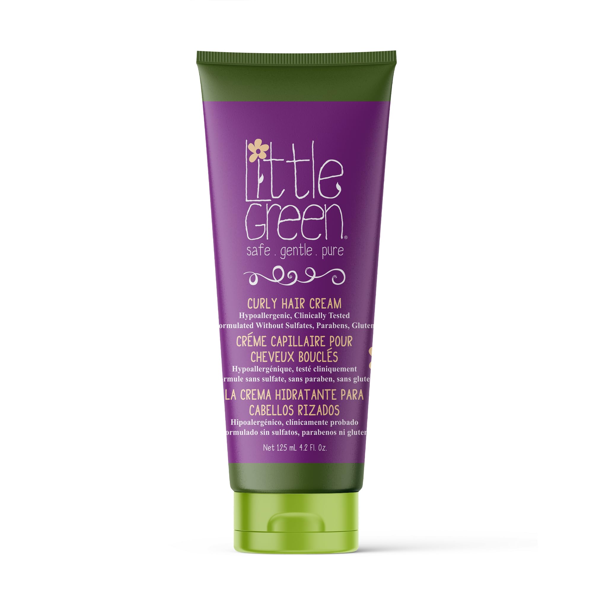 Foto 2 pulgar | Crema para Cabello Little Green Kids Curly Anti Frizz 236 ml - Venta Internacional