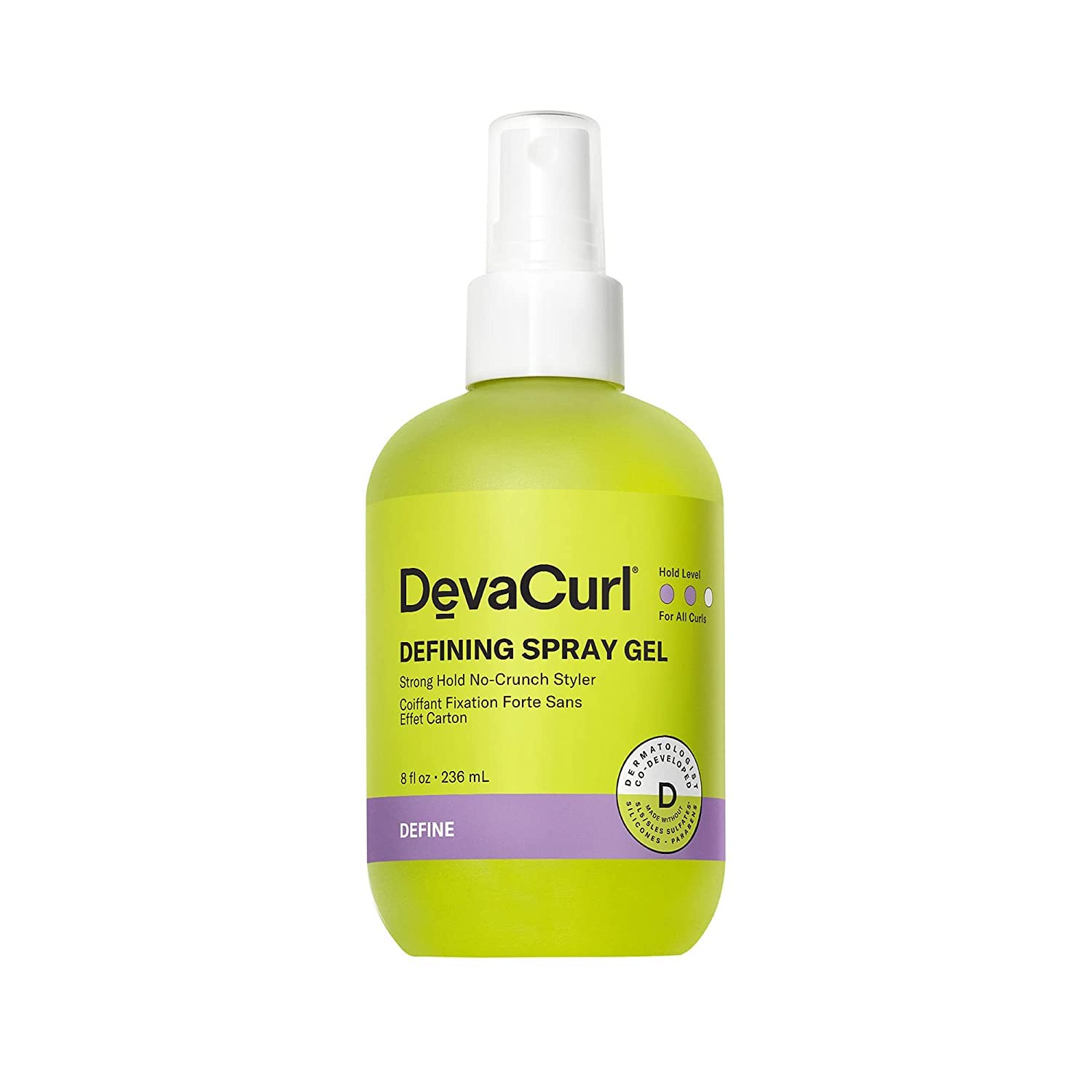 Foto 2 pulgar | Gel En Aerosol Devacurl Defining Strong Hold, Sin Crujir, 240 Ml - Venta Internacional.