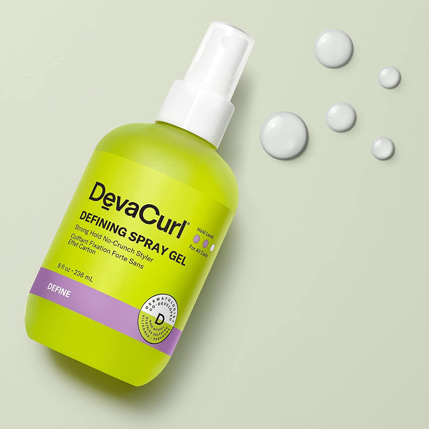 Foto 3 pulgar | Gel En Aerosol Devacurl Defining Strong Hold, Sin Crujir, 240 Ml - Venta Internacional.