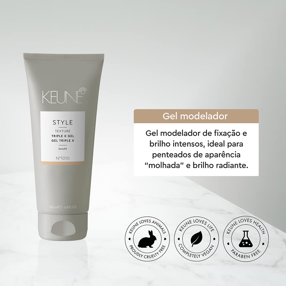 Foto 5 pulgar | Gel Para El Cabello Keune Style Triple X, Fuerte Fijación Y Brillo, 200 Ml - Venta Internacional.