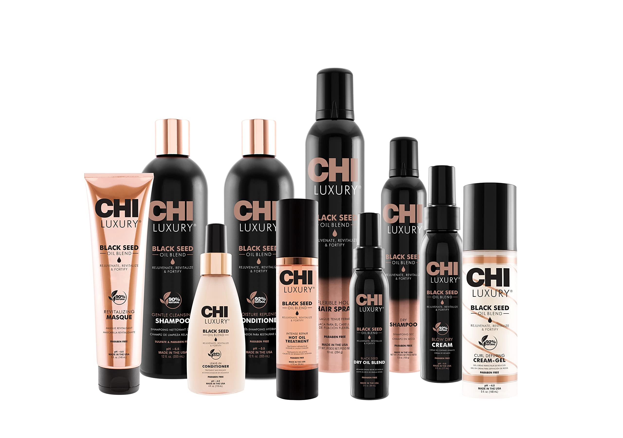 Foto 3 | Crema En Gel Para Definir Rizos Chi Luxury, Aceite De Semillas Negras, 150 Ml - Venta Internacional.