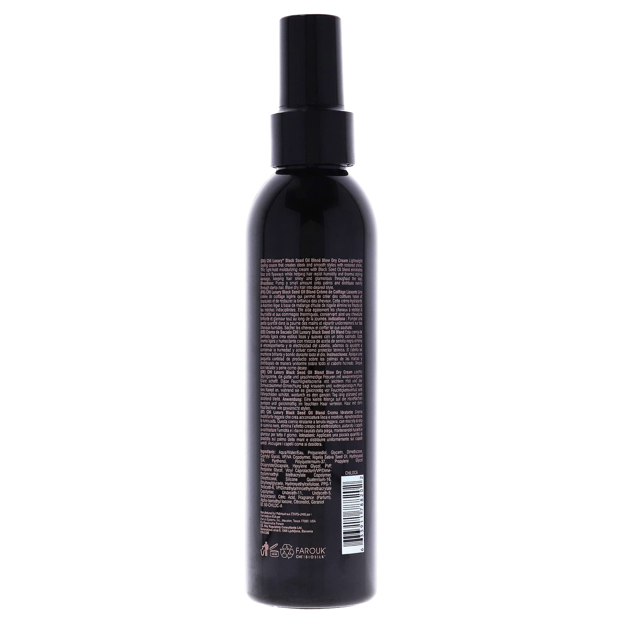 Foto 3 pulgar | Blow Dry Cream Chi Luxury Aceite De Semillas Negras 180 Ml - Venta Internacional.
