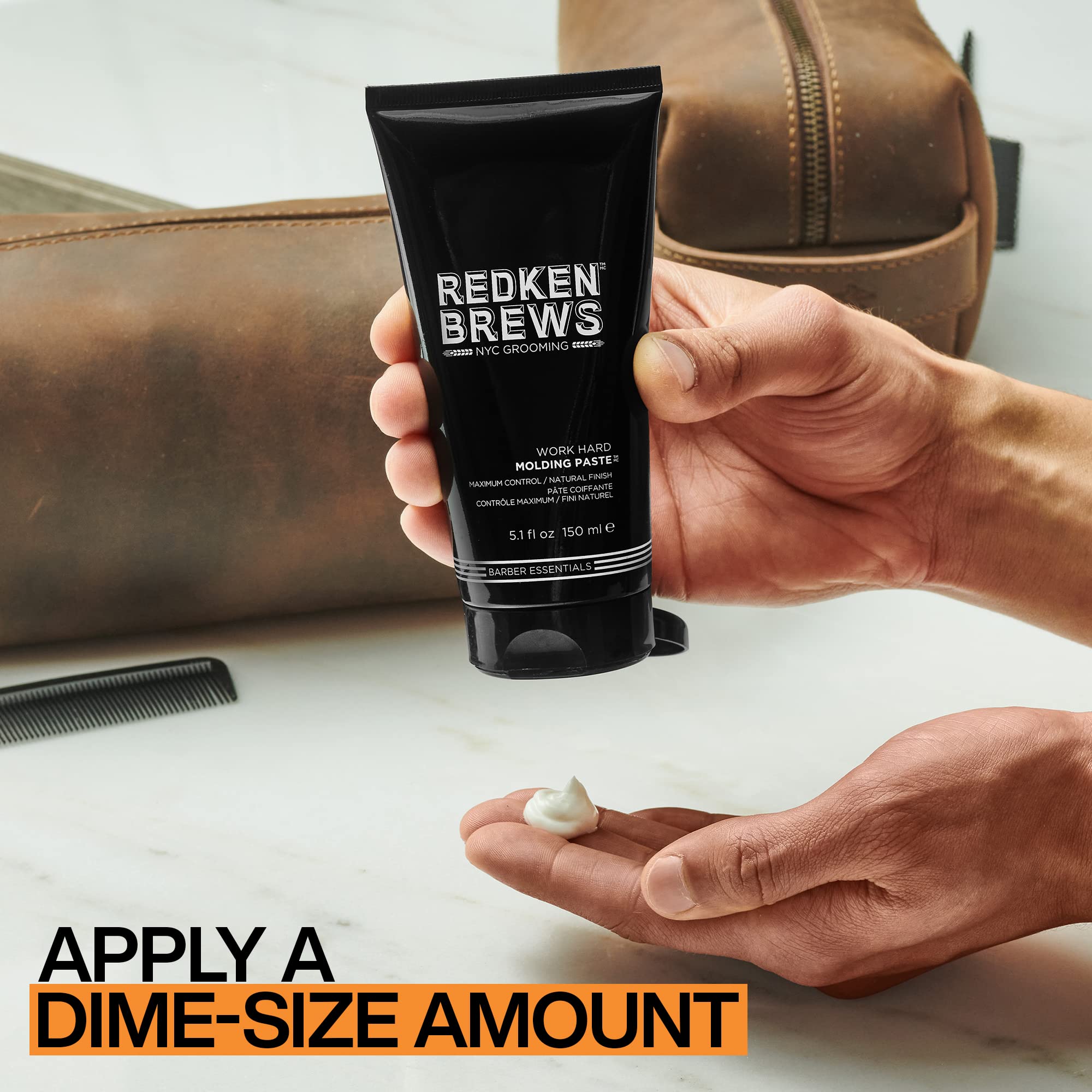 Foto 8 pulgar | Gel Para El Cabello Redken Brews Work Hard Molding Pasta 150 Ml - Venta Internacional.