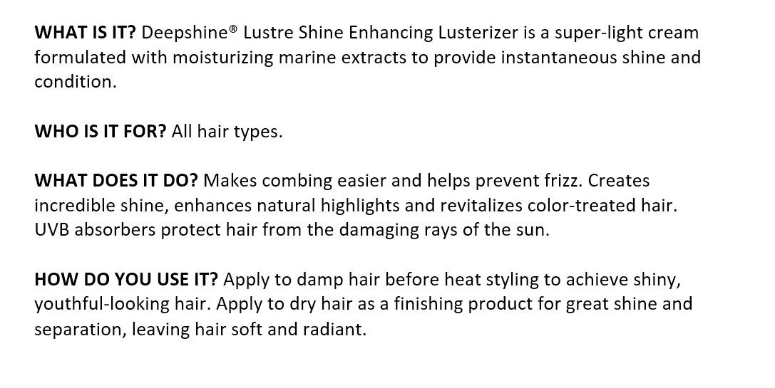 Foto 4 pulgar | Lusterizer Rusk Deepshine Lustre Brilling Enhancing 130 Ml - Venta Internacional.