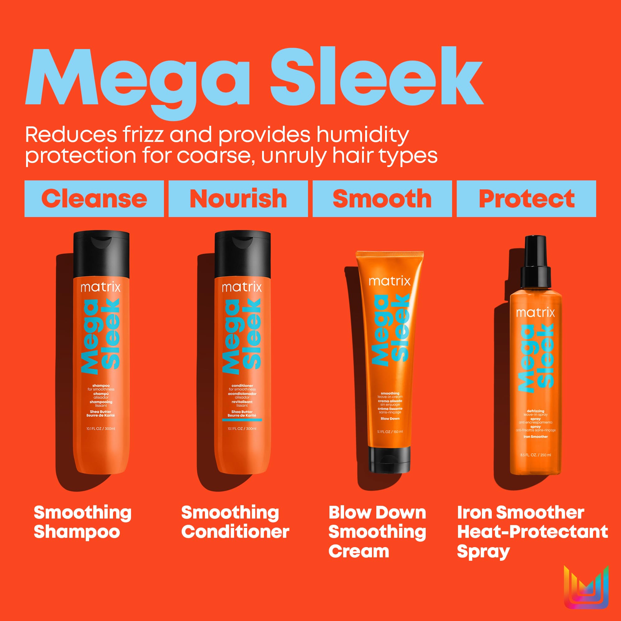 Foto 8 pulgar | Crema Sin Enjuague Matrix Mega Sleek Blow Down 150 Ml - Venta Internacional.