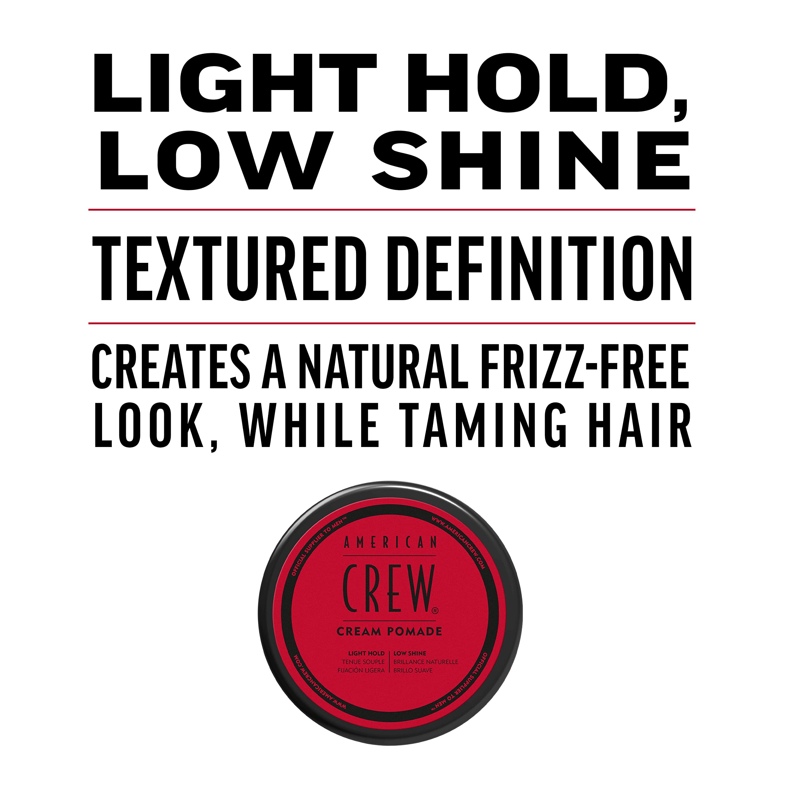 Foto 4 | Pomada Para El Cabello American Crew Para Hombre Light Hold Low Brillo, 90 Ml - Venta Internacional.