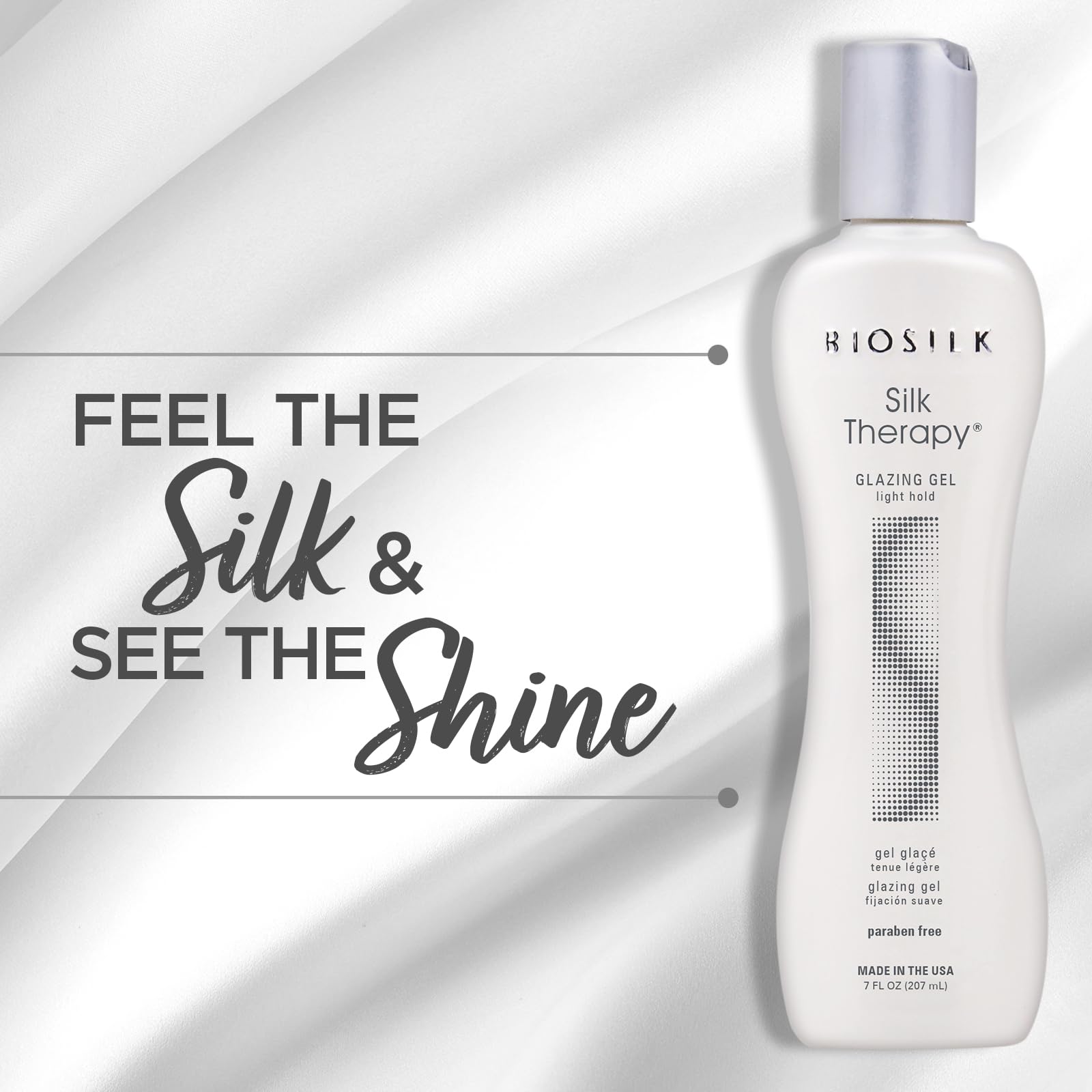 Foto 4 pulgar | Gel De Peinado Biosilk Silk Therapy Glazing 200 Ml Light-hold - Venta Internacional.