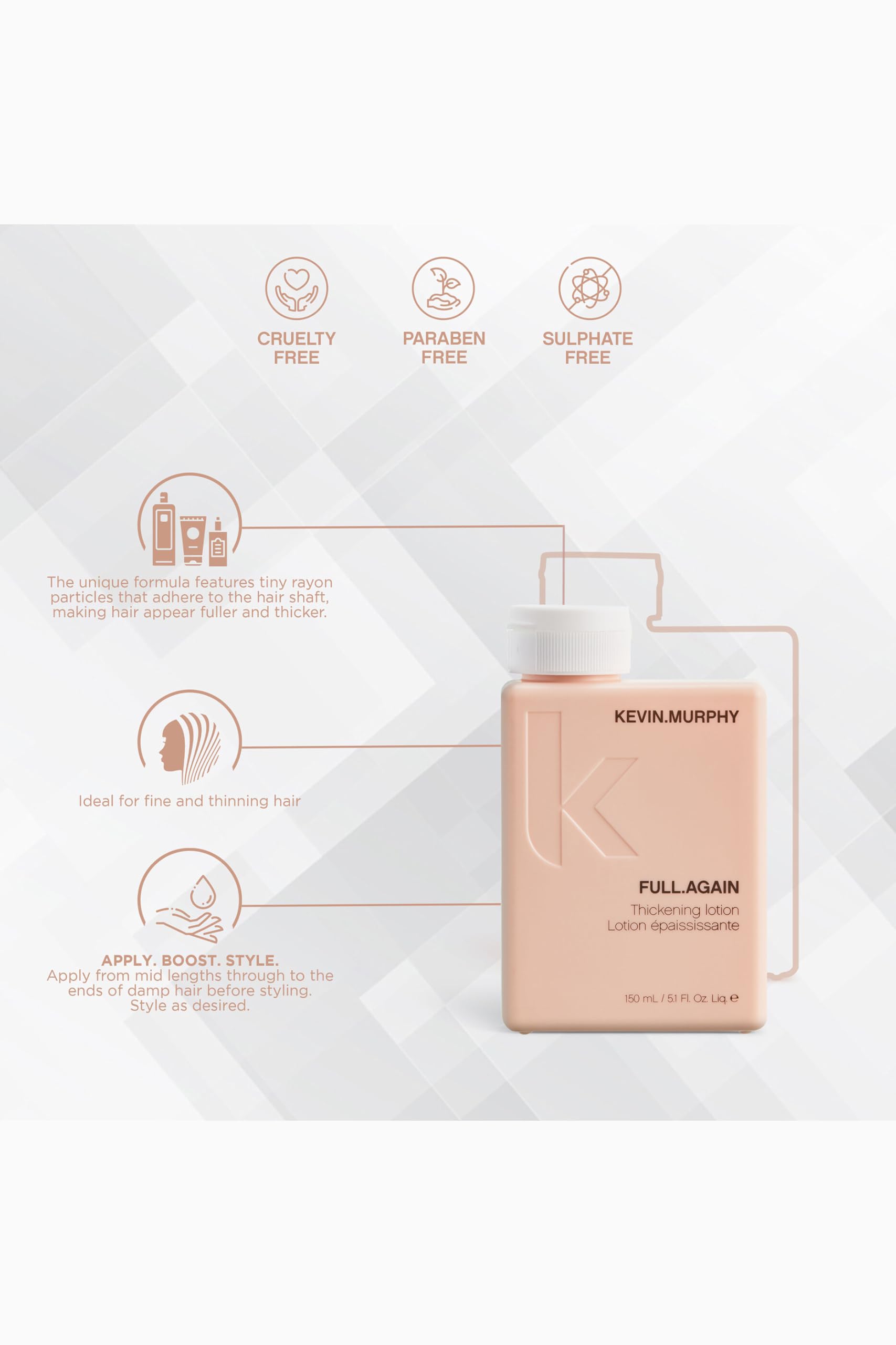 Foto 2 | Loción Engrosadora de Cabello Kevin Murphy Full Again 150 ml - Venta Internacional