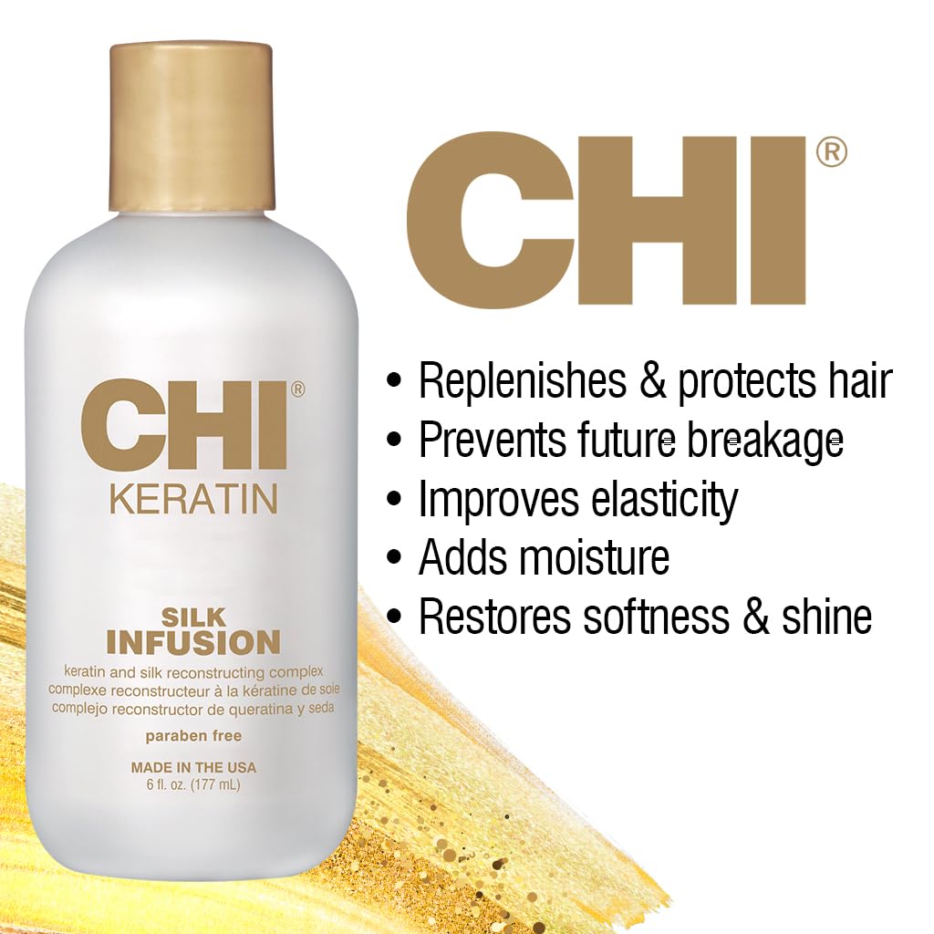 Foto 5 pulgar | Tratamiento Capilar Chi Keratin Silk Infusion 177 Ml - Venta Internacional.