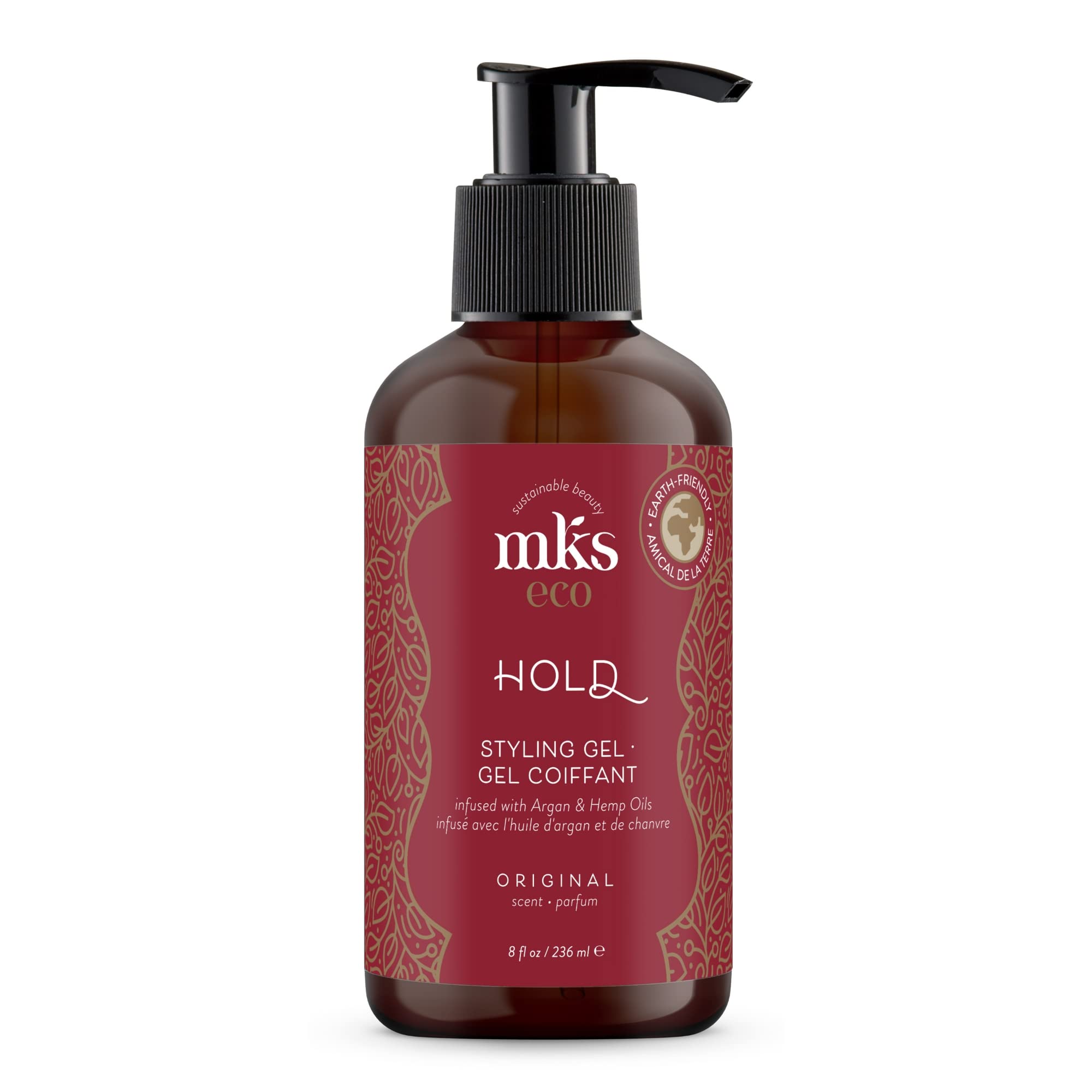 Foto 2 pulgar | Gel De Peinado Earthly Body Mks Eco Hold Original Scent 240 Ml - Venta Internacional.