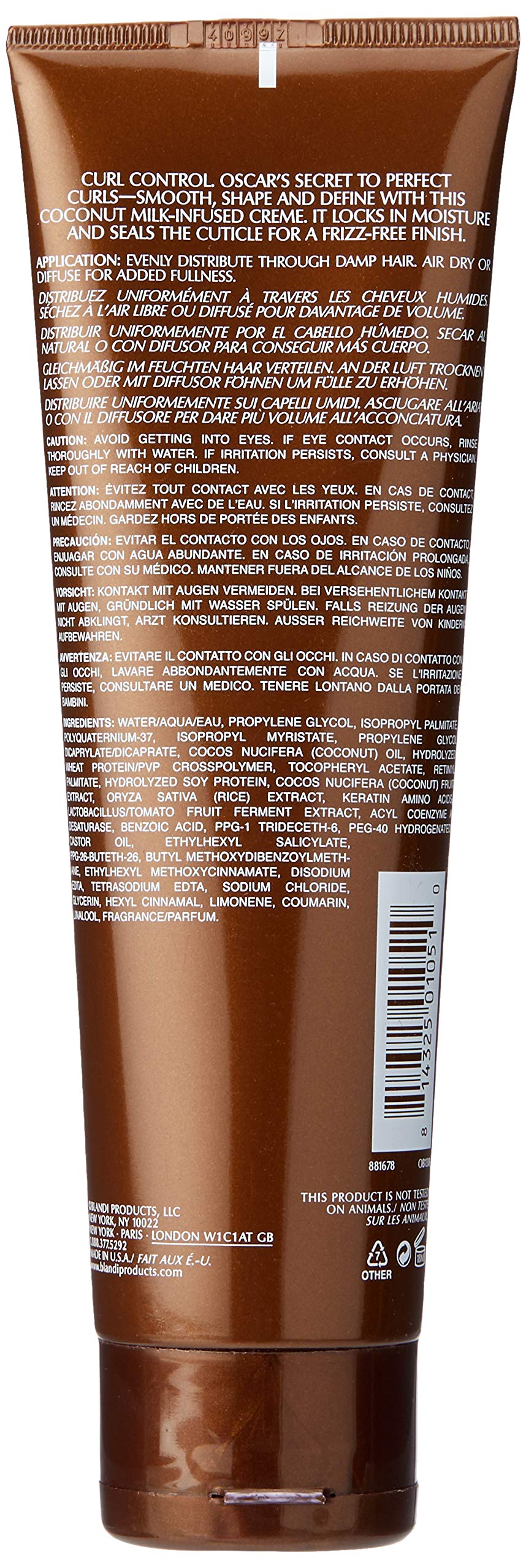 Foto 3 pulgar | Crema Perfeccionadora De Rizos Oscar Blandi Curve 125 Ml - Venta Internacional.