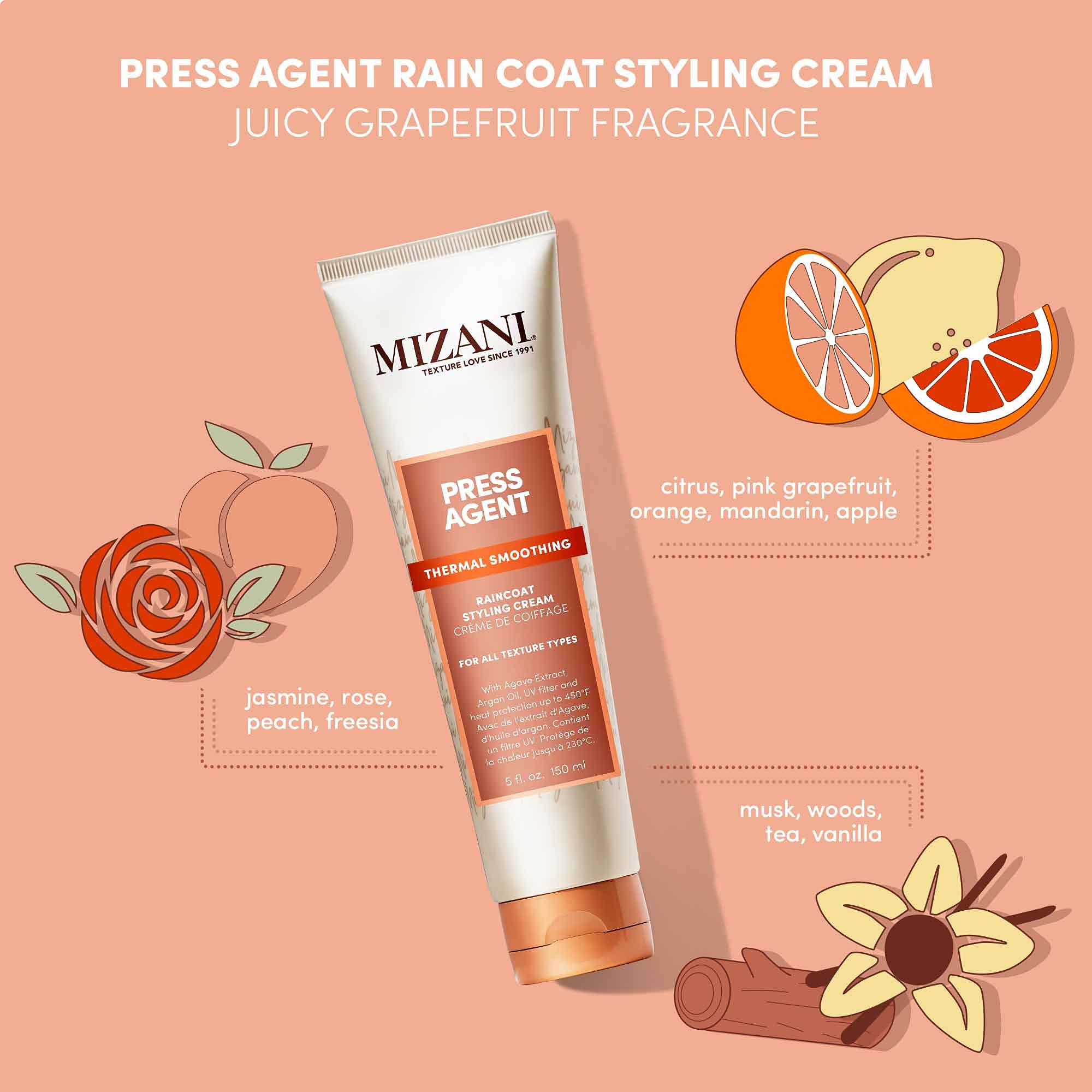 Foto 5 pulgar | Crema para Peinar Mizani Press Agent Raincoat Protector Térmico 150 Ml - Venta Internacional