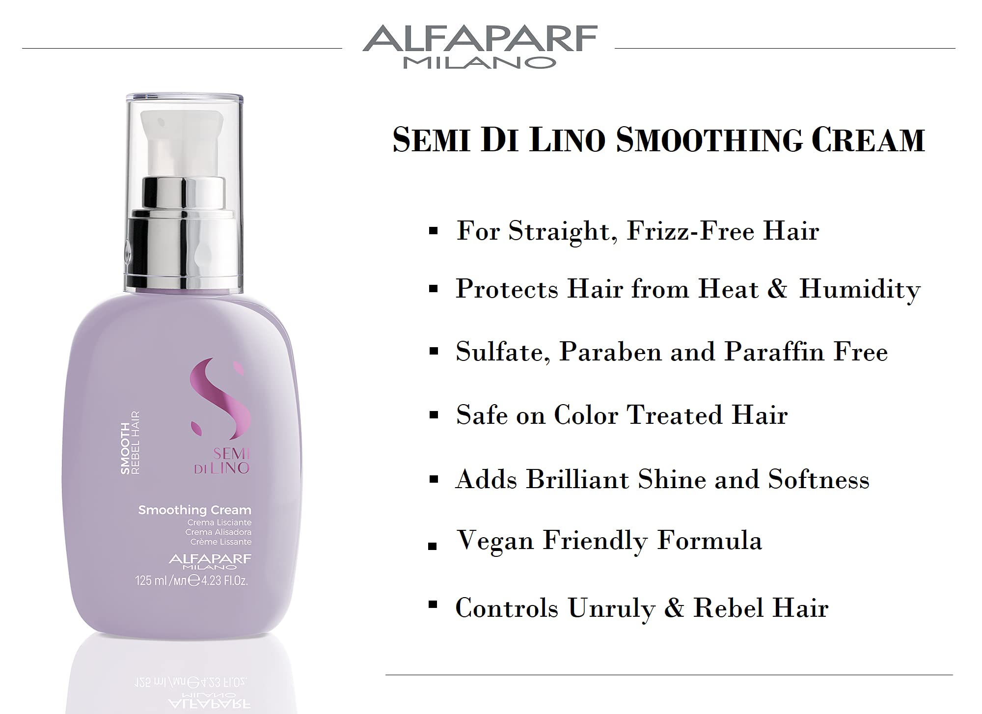 Foto 4 pulgar | Crema Alisante Alfaparf Milano Semi Di Lino Smooth 125ml - Venta Internacional.