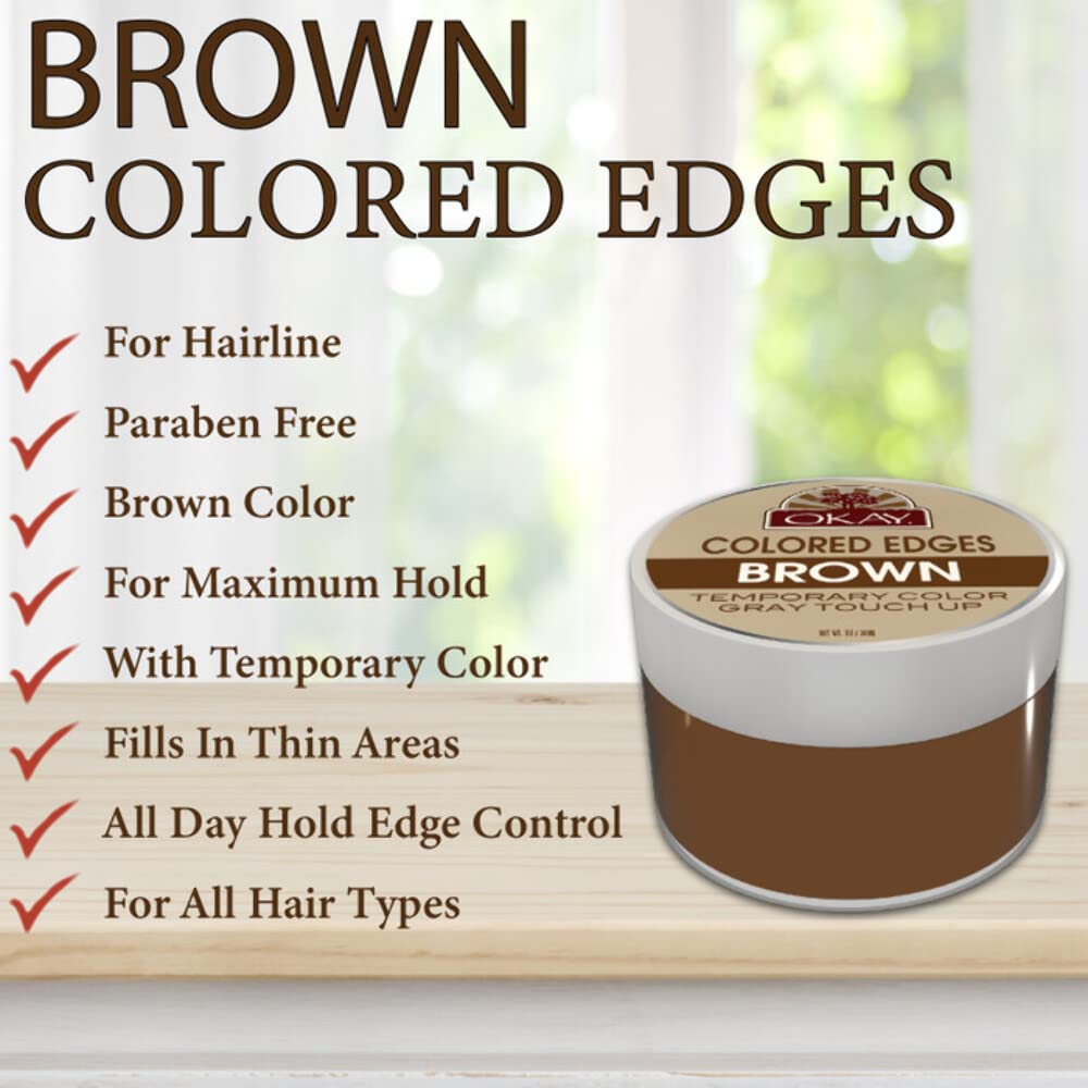 Foto 5 | Bordes Para Cabello Okay Brown, 30 Ml - Venta Internacional.