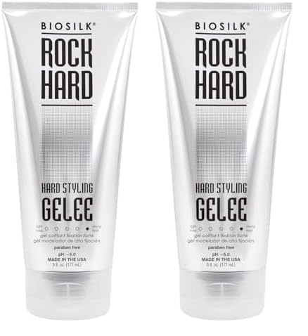 Foto 2 pulgar | Gel De Peinado Biosilk Rock Hard 180 Ml (paquete De 2) Para Todo Tipo De Cabello - Venta Internacional.