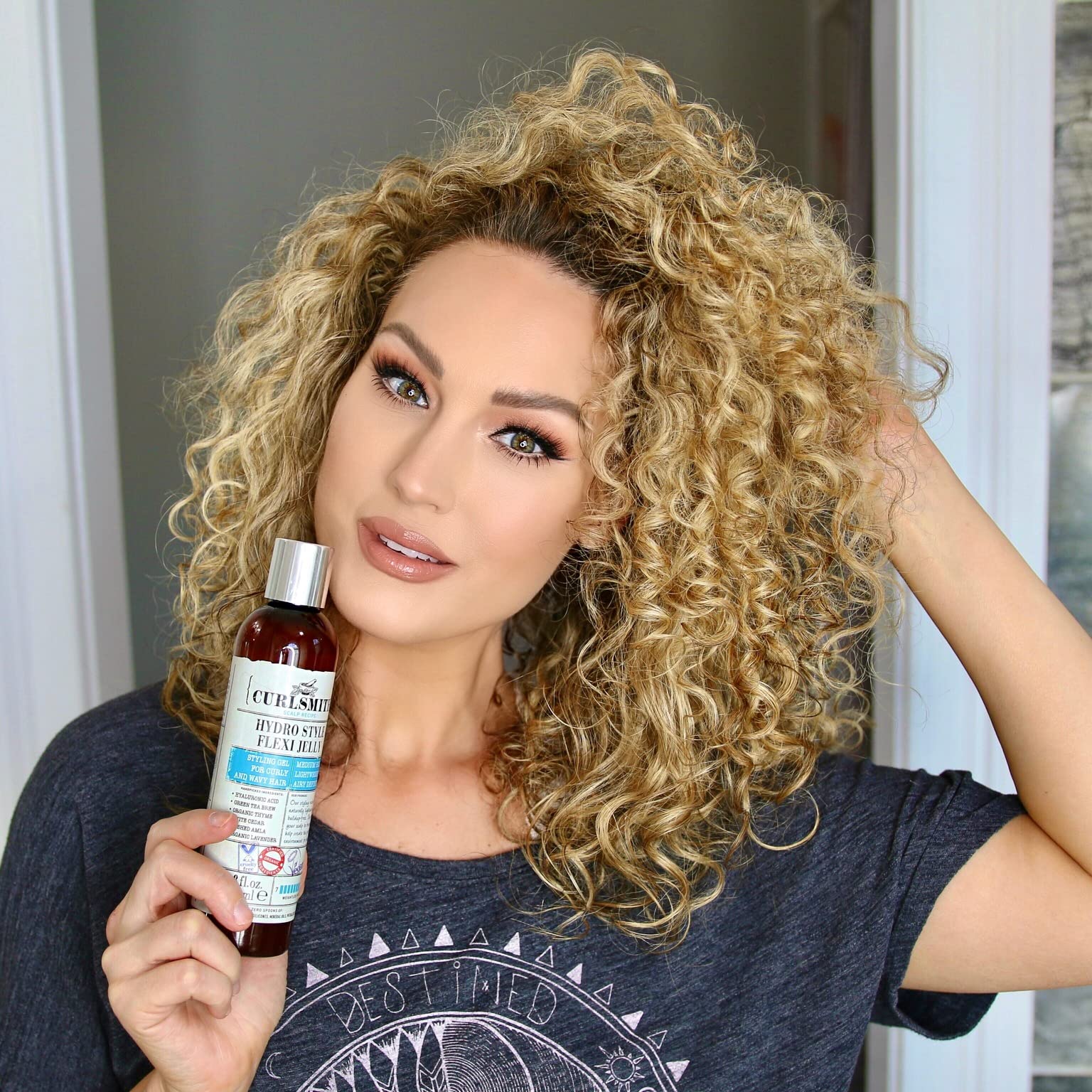 Foto 5 pulgar | Gel Curlsmith Hydro Style Flexi-Jelly Vegano para Cabello Ondulado 473 ml - Venta Internacional